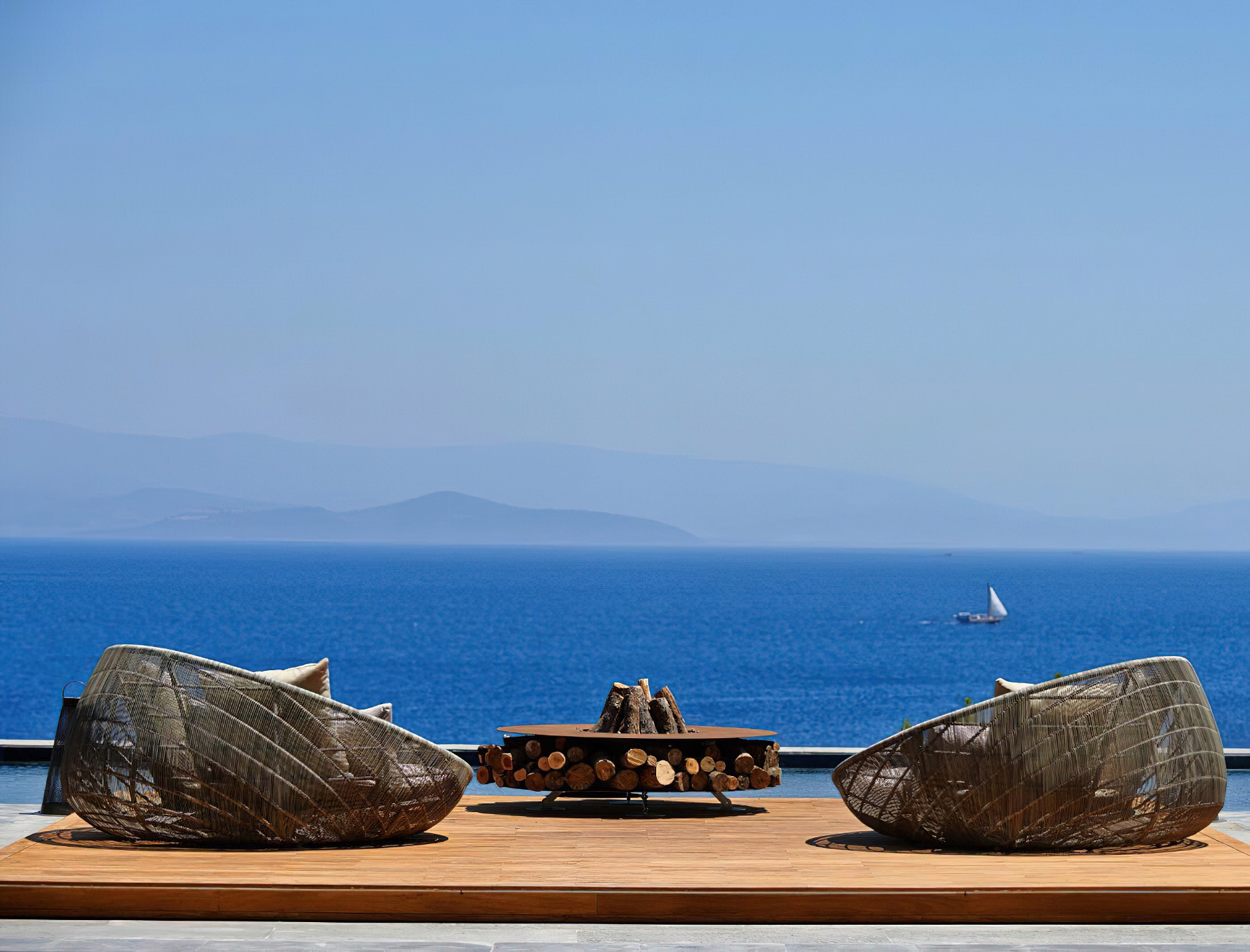 Mandarin Oriental, Bodrum Hotel – Bodrum, Turkey – Hotel Arrival Deck Ocean View