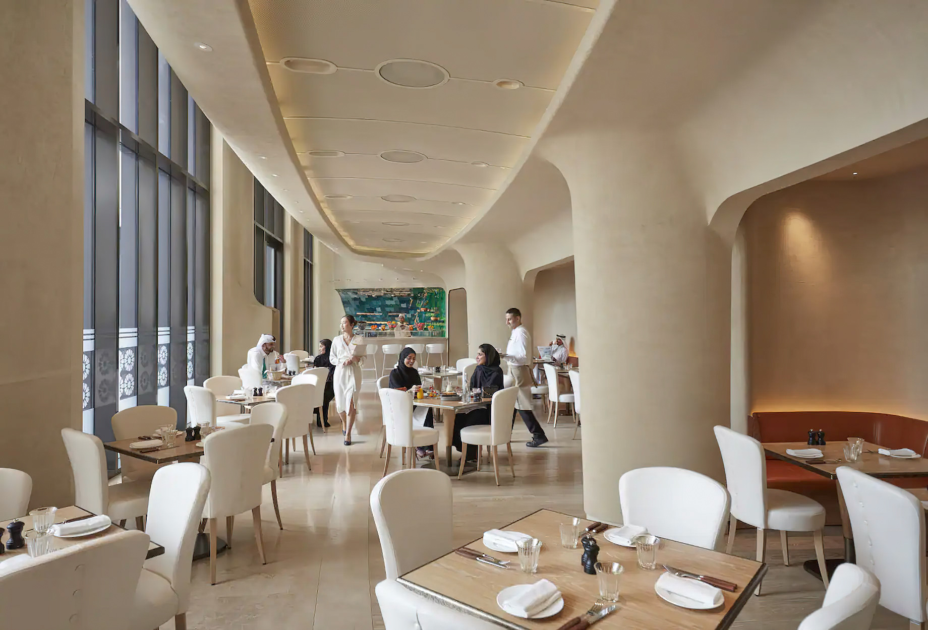 Mandarin Oriental, Doha Hotel – Doha, Qatar – IZU Restaurant Interior
