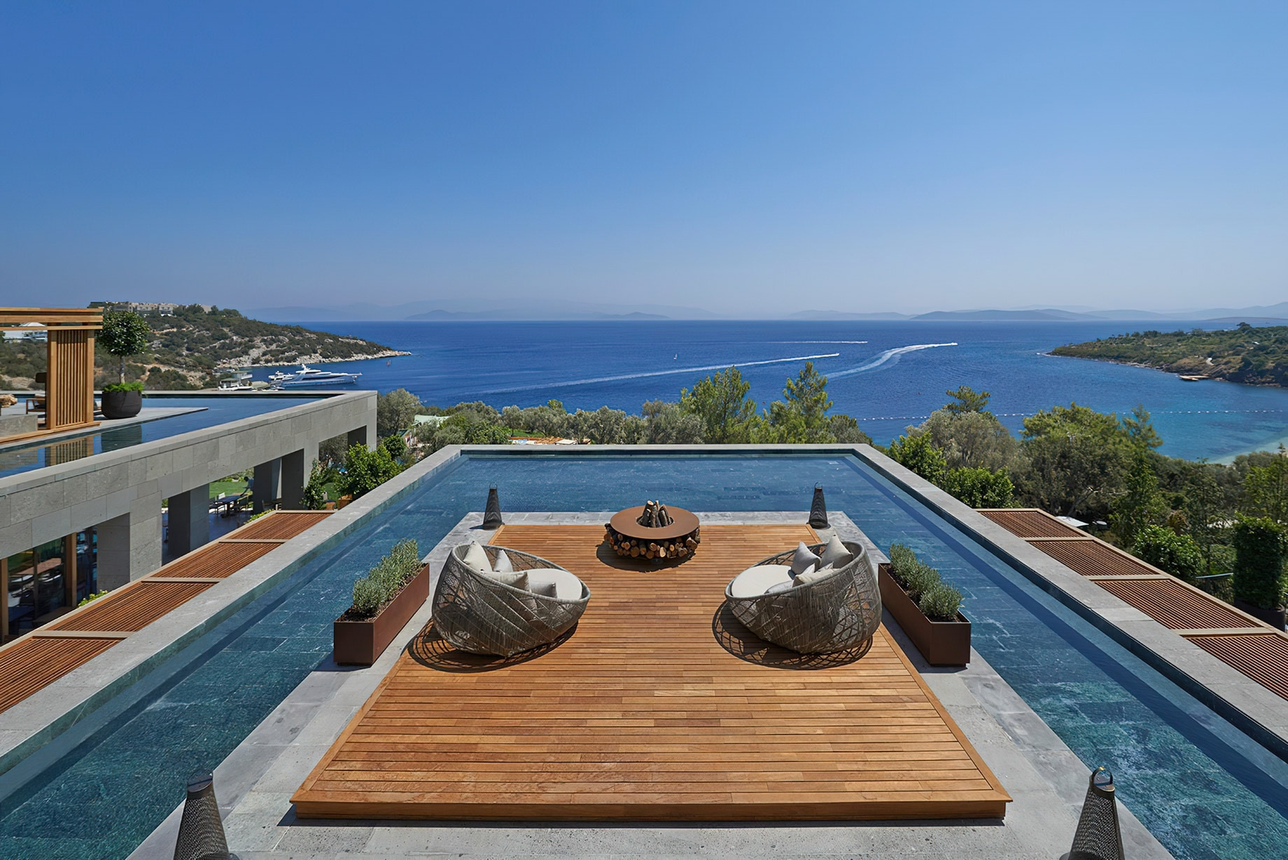 Mandarin Oriental, Bodrum Hotel – Bodrum, Turkey – Hotel Arrival Deck Aerial View