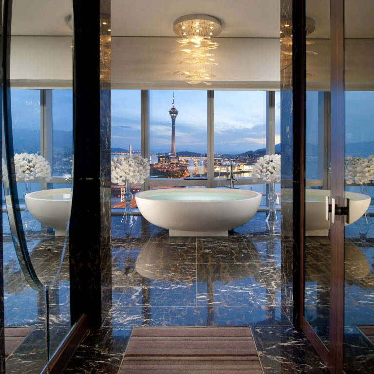 Mandarin Oriental, Macau Hotel – Macau, China – Presidential Suite Bathroom