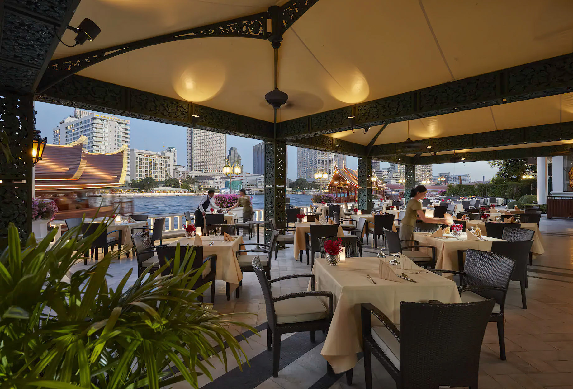 Mandarin Oriental, Bangkok Hotel - Bangkok, Thailand - Terrace Rim Naam Restsaurant River View