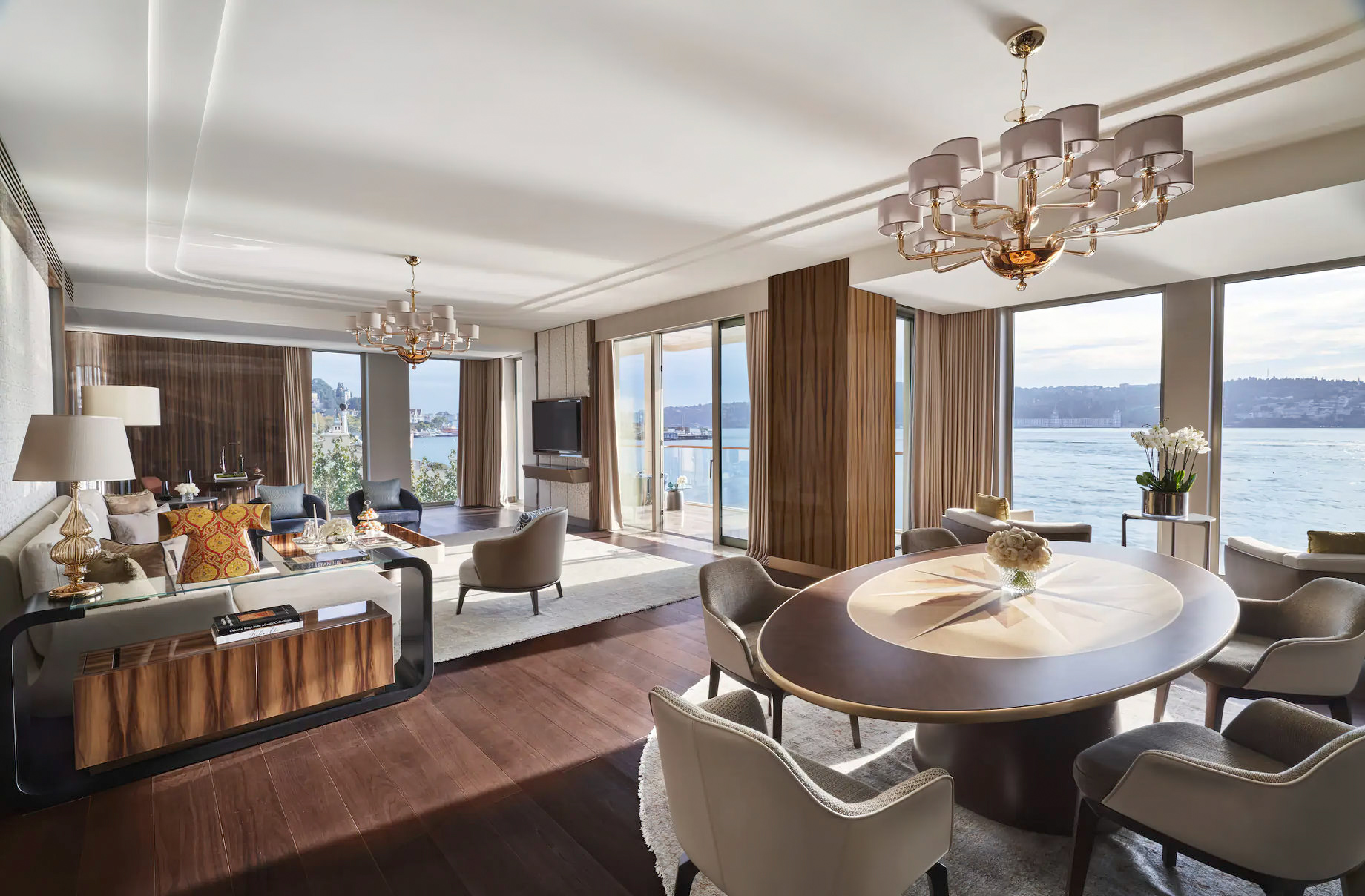 Mandarin Oriental Bosphorus, Istanbul Hotel – Istanbul, Turkey – Bosphorus Suite Living Room