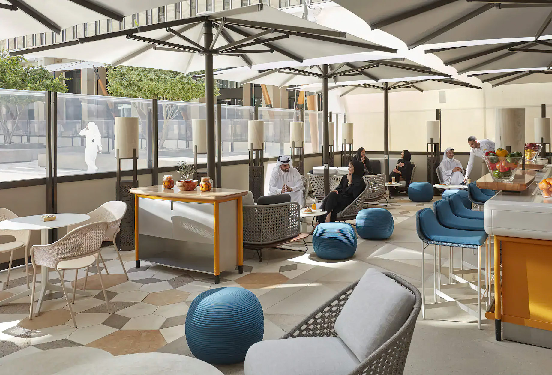 Mandarin Oriental, Doha Hotel – Doha, Qatar – IZU Restaurant Terrace