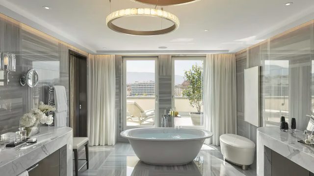 Mandarin Oriental, Geneva Hotel - Geneva, Switzerland - Royal Penthouse Bathroom