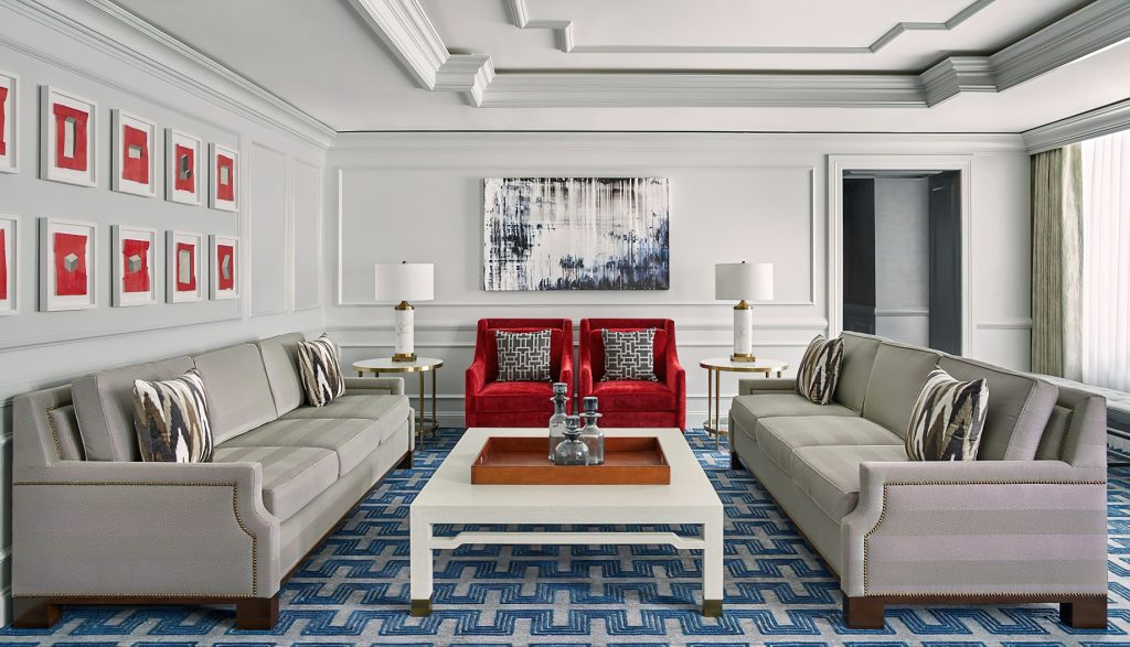 The Ritz-Carlton Washington, D.C. Hotel - Washington, D.C. USA - Ritz-Carlton Suite Living Room