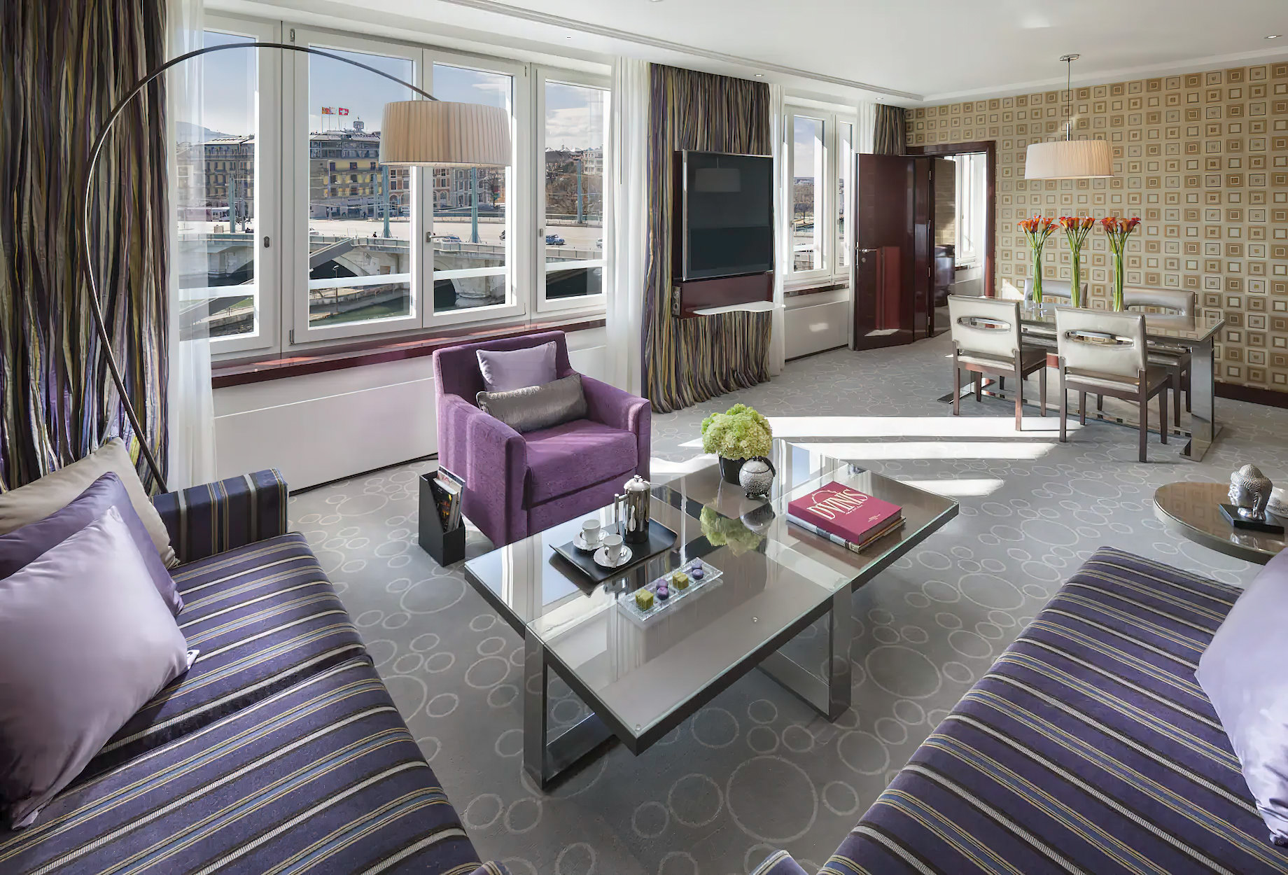 Mandarin Oriental, Geneva Hotel – Geneva, Switzerland – Mandarin Suite Living Room