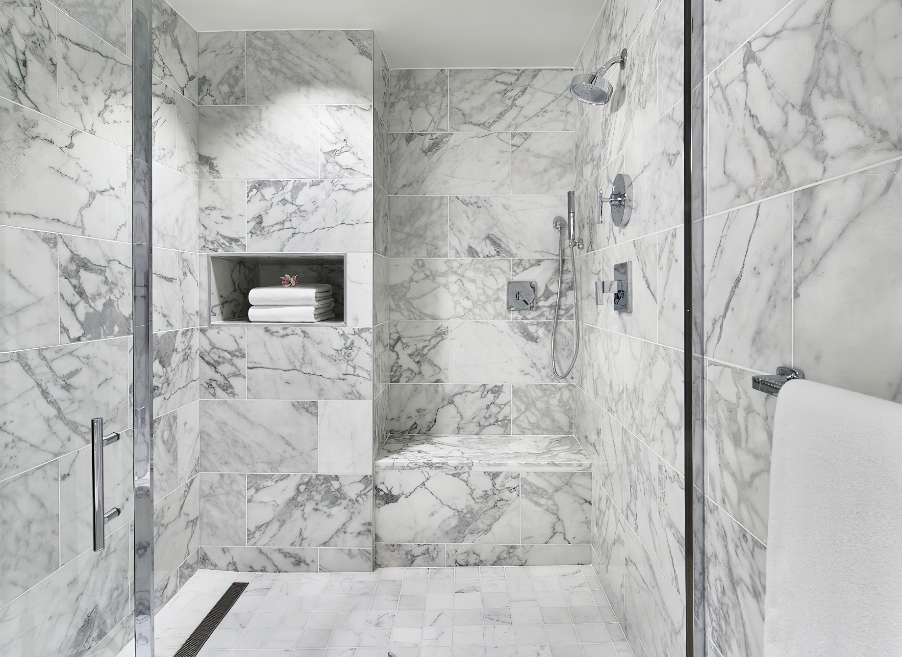 The Ritz-Carlton, Tysons Corner Hotel – McLean, VA, USA – Ritz-Carlton Suite Shower