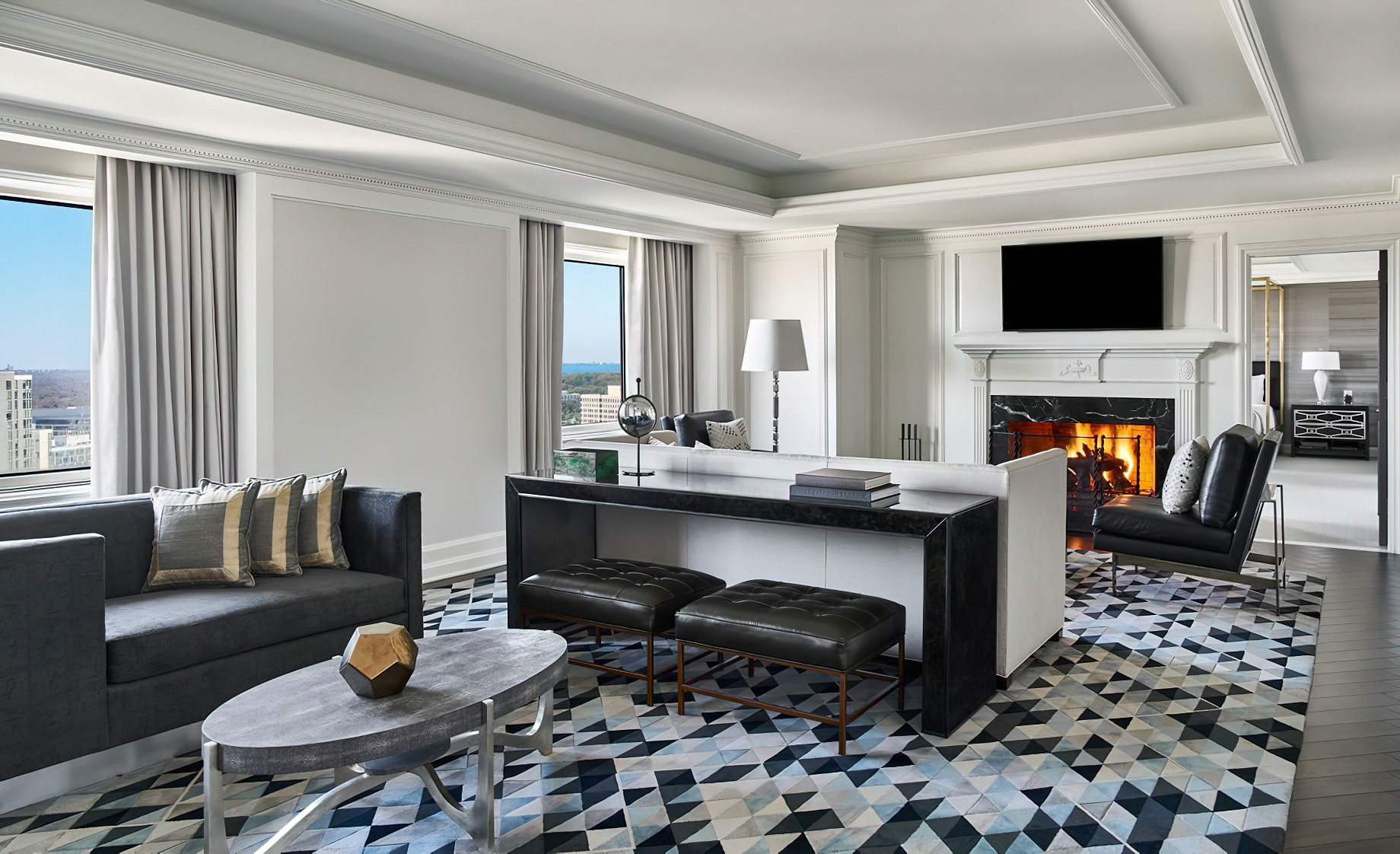 The Ritz-Carlton, Tysons Corner Hotel - McLean, VA, USA - Presidential Suite Living Room