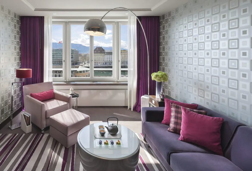 Mandarin Oriental, Geneva Hotel - Geneva, Switzerland - River View Suite Sitting Area