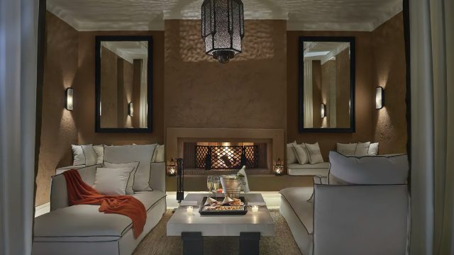 Mandarin Oriental, Marrakech Hotel - Marrakech, Morocco - Oriental Pool Villa Fireplace