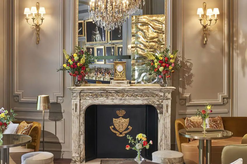 Mandarin Oriental Ritz, Madrid Hotel - Madrid, Spain - Pictura Bar Fireplace
