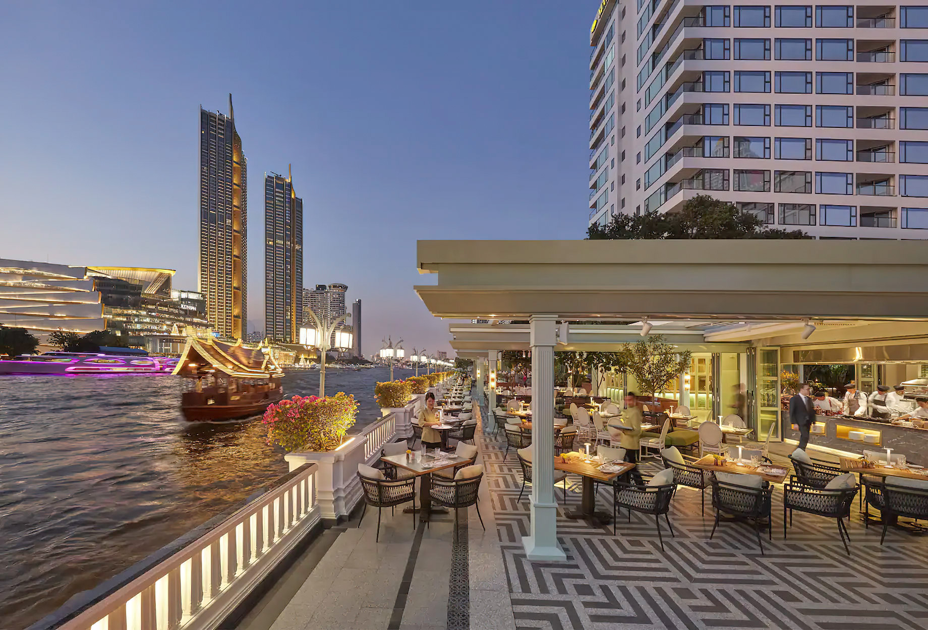 Mandarin Oriental, Bangkok Hotel – Bangkok, Thailand – Riverside Terrace Restaurant