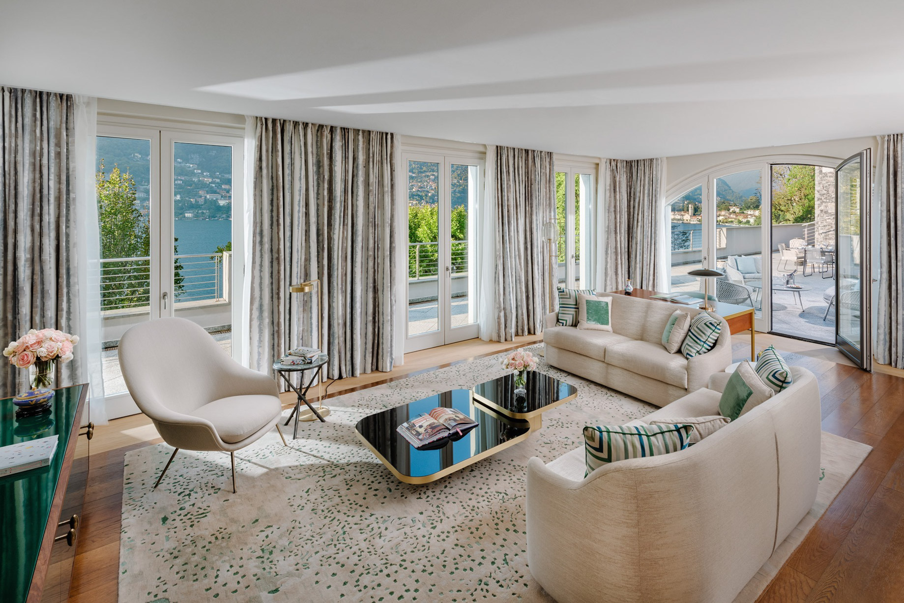 Mandarin Oriental, Lago di Como Hotel – Lake Como, Italy – Panoramic Suite With Private Pool Living Room