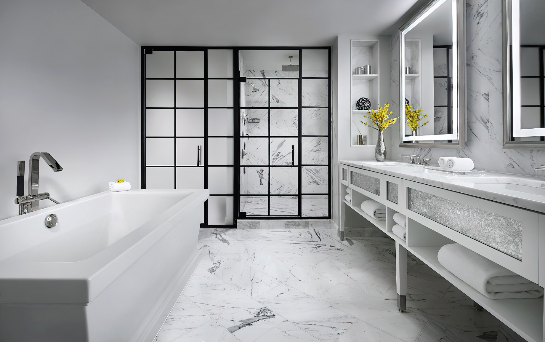 The Ritz-Carlton, Tysons Corner Hotel - McLean, VA, USA - Presidential Suite Master Bathroom