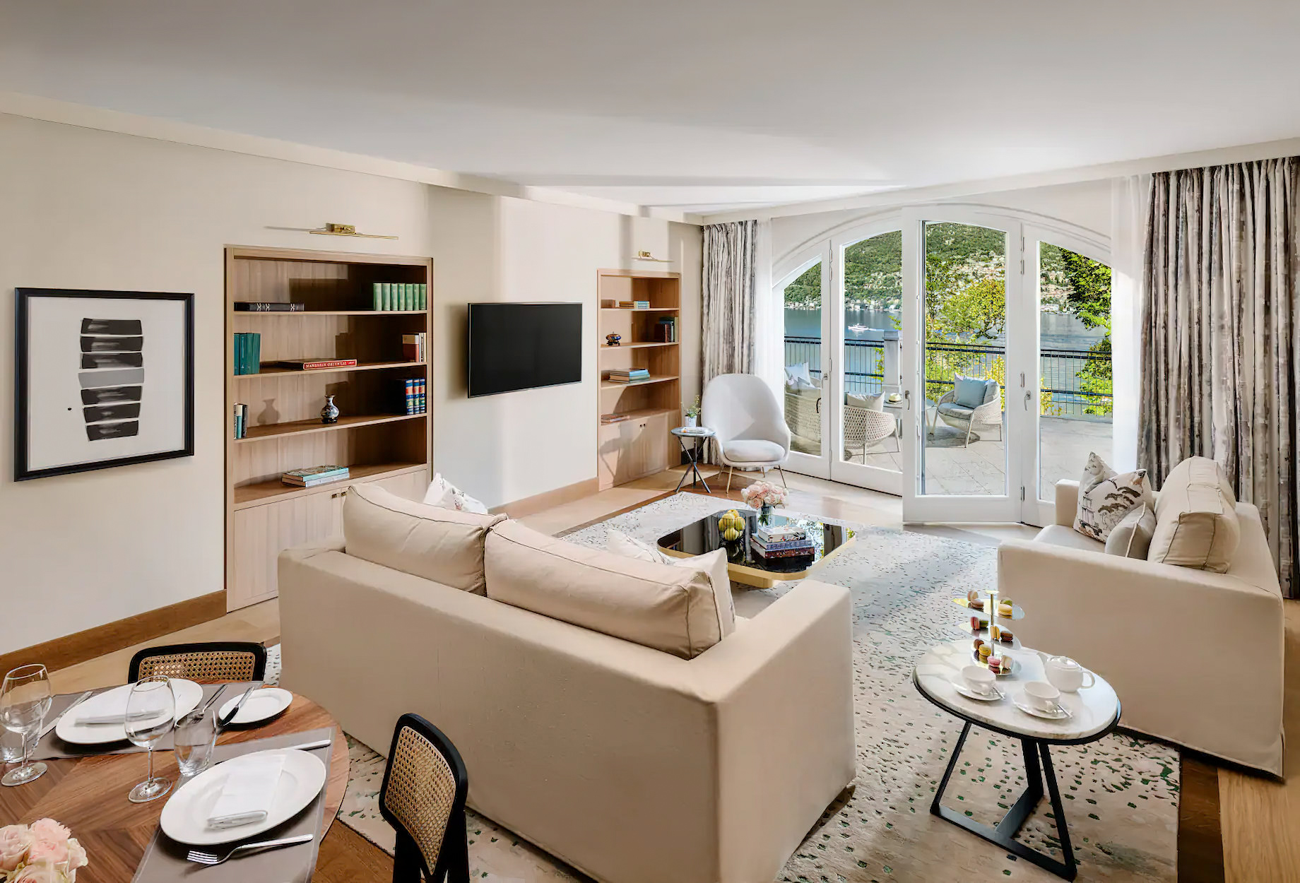 Mandarin Oriental, Lago di Como Hotel – Lake Como, Italy – Vista Lago Suite Living Room
