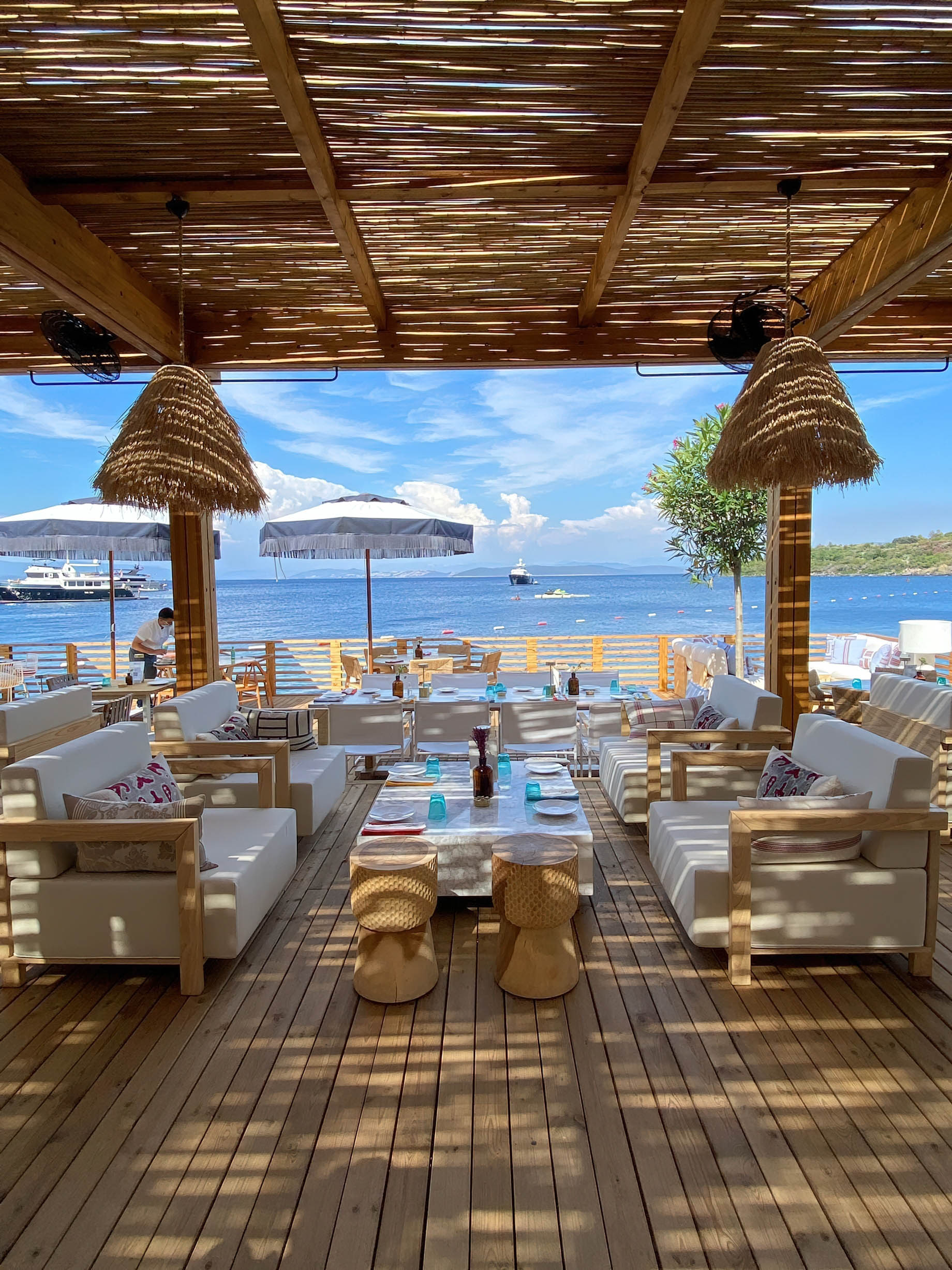 Mandarin Oriental, Bodrum Hotel – Bodrum, Turkey – Oceanfront Dining  Terrace – TRAVOH