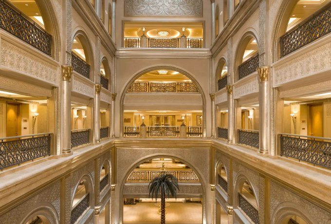 Emirates Palace Abu Dhabi Hotel - Abu Dhabi, UAE - Guest Room Corridors