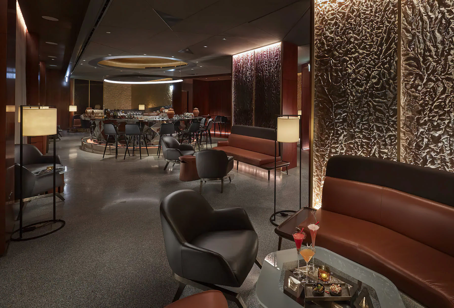 Mandarin Oriental, Doha Hotel – Doha, Qatar – Ambar Restaurant and Bar Seating