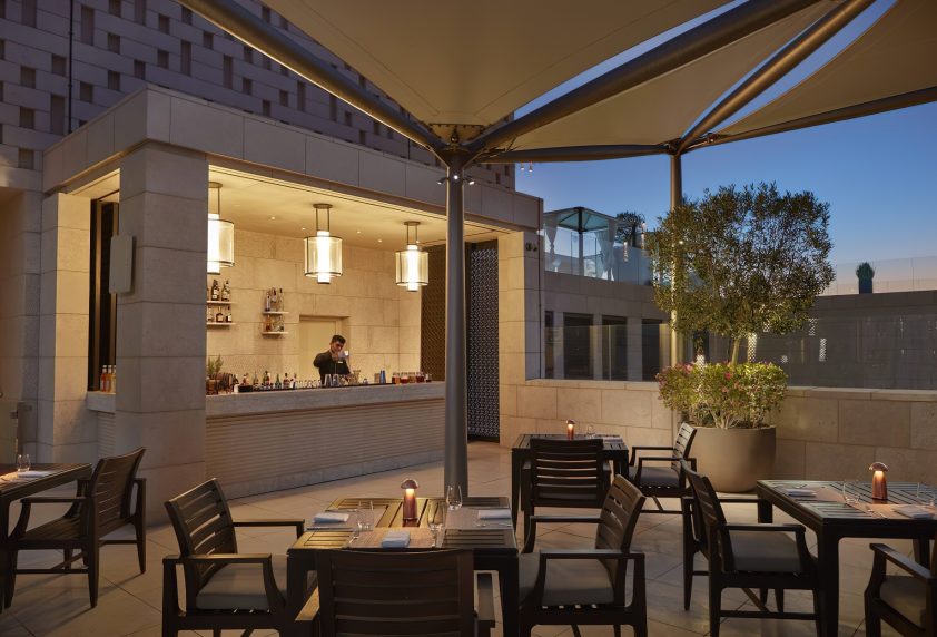 Mandarin Oriental, Doha Hotel - Doha, Qatar - Aqua Rooftop Dining Seating