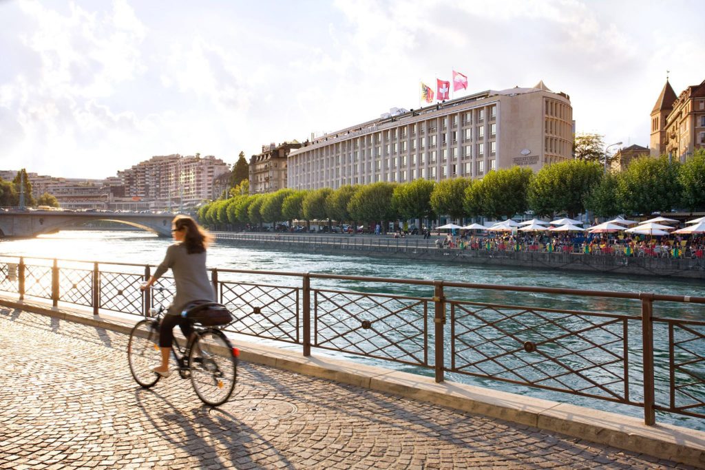 Mandarin Oriental, Geneva Hotel - Geneva, Switzerland - Riverside Biking