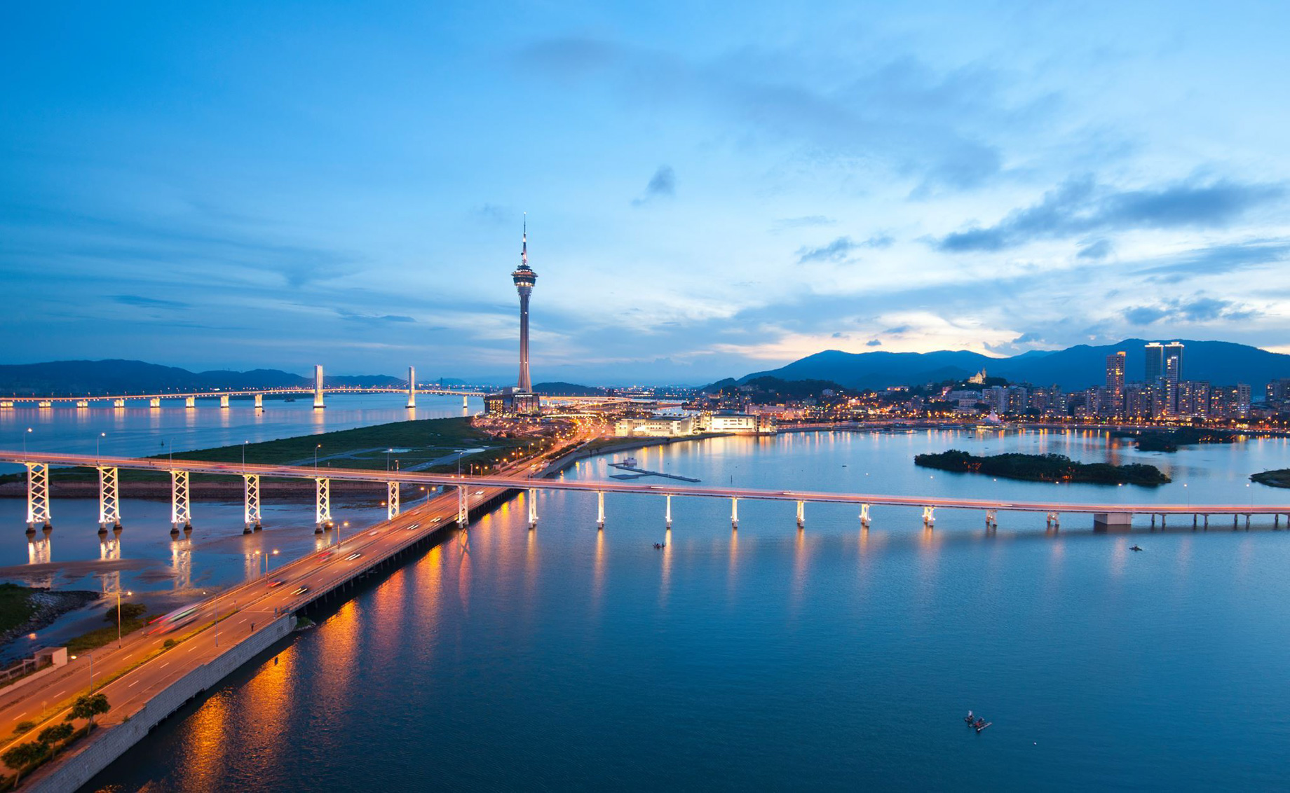 Mandarin Oriental, Macau Hotel - Macau, China - Sunset