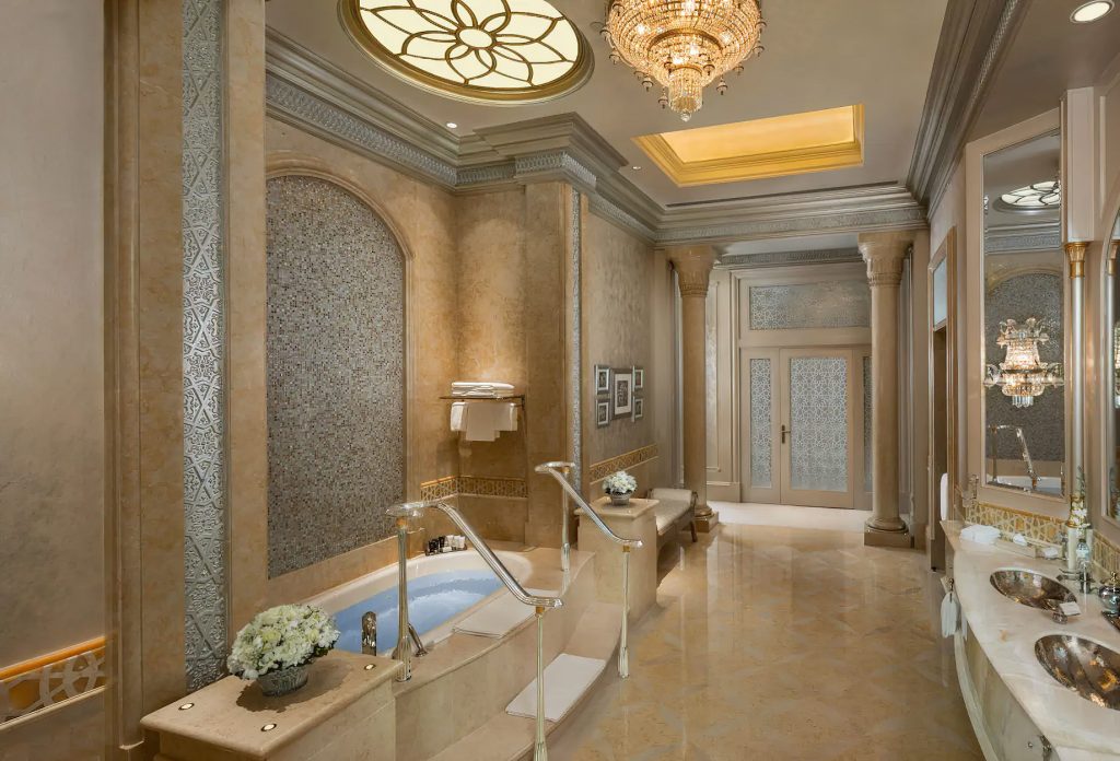 Emirates Palace Abu Dhabi Hotel - Abu Dhabi, UAE - Three Bedroom Palace Suite Bathroom