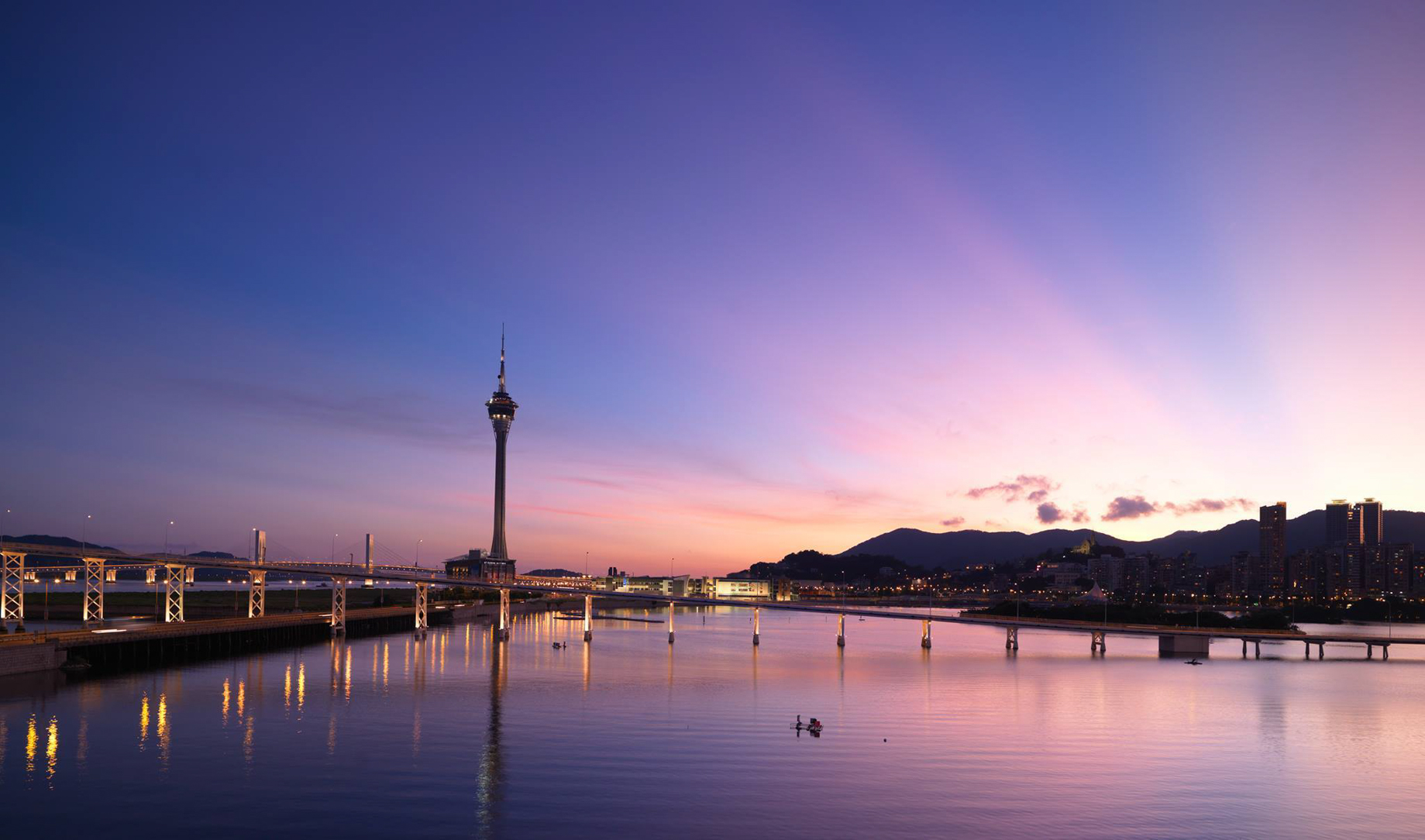 Mandarin Oriental, Macau Hotel – Macau, China – Sunset
