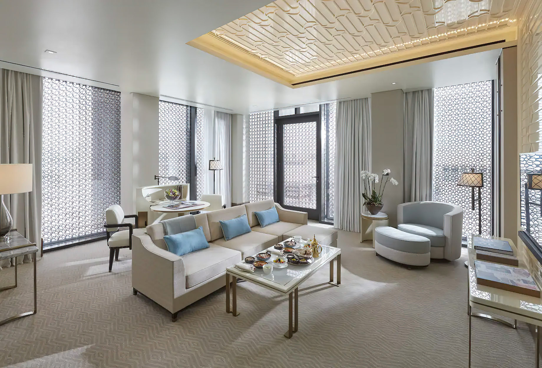 Mandarin Oriental, Doha Hotel – Doha, Qatar – Panoramic Suite Living Room