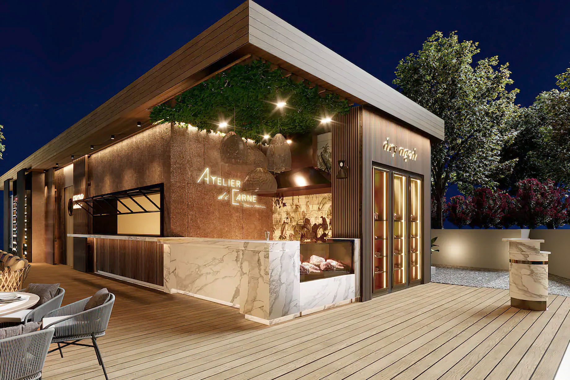 Mandarin Oriental, Bodrum Hotel – Bodrum, Turkey – Atelier di Carne Steakhouse Restaurant Exterior