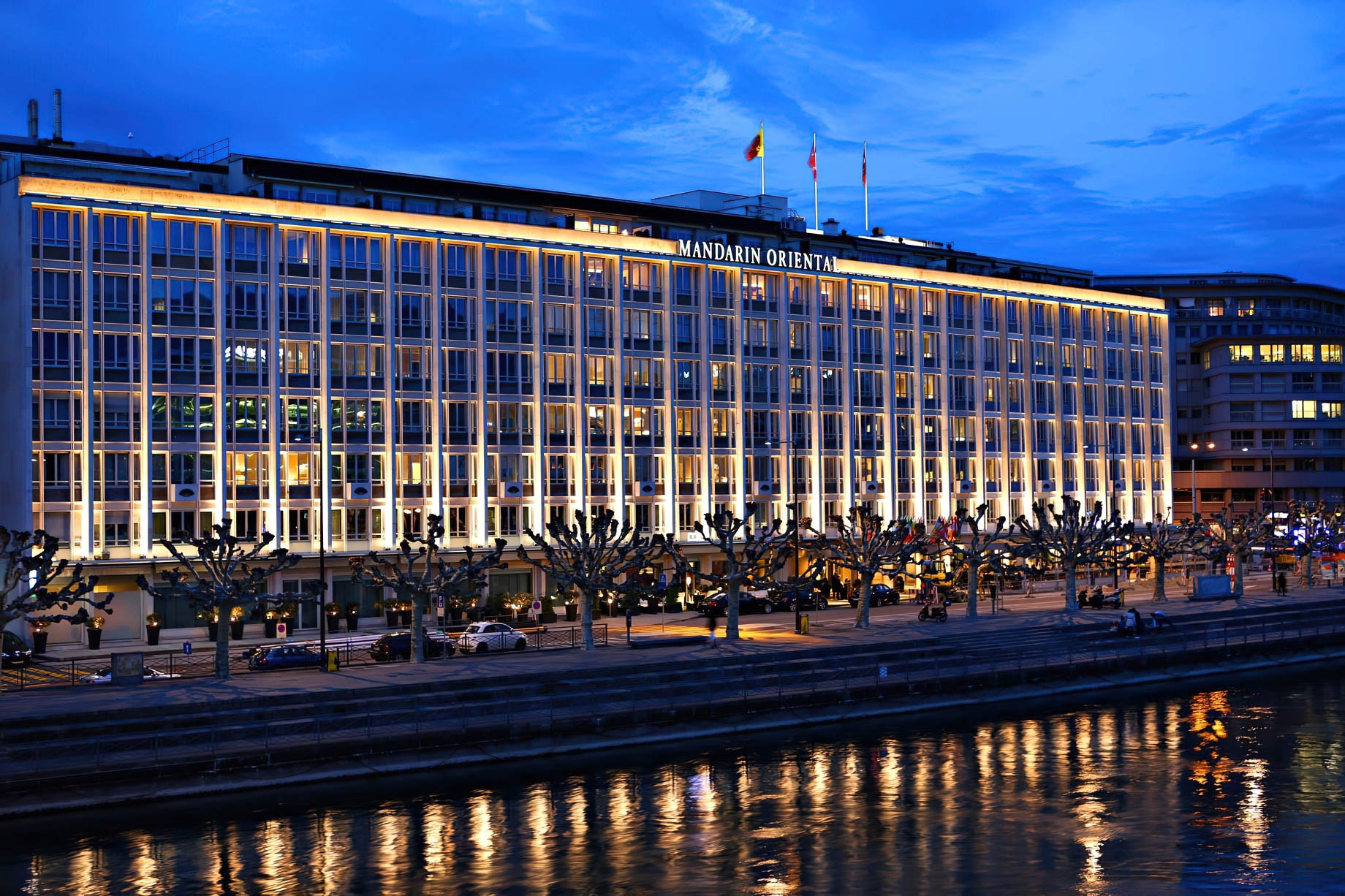 Mandarin Oriental, Geneva Hotel – Geneva, Switzerland – Hotel Riverfront View