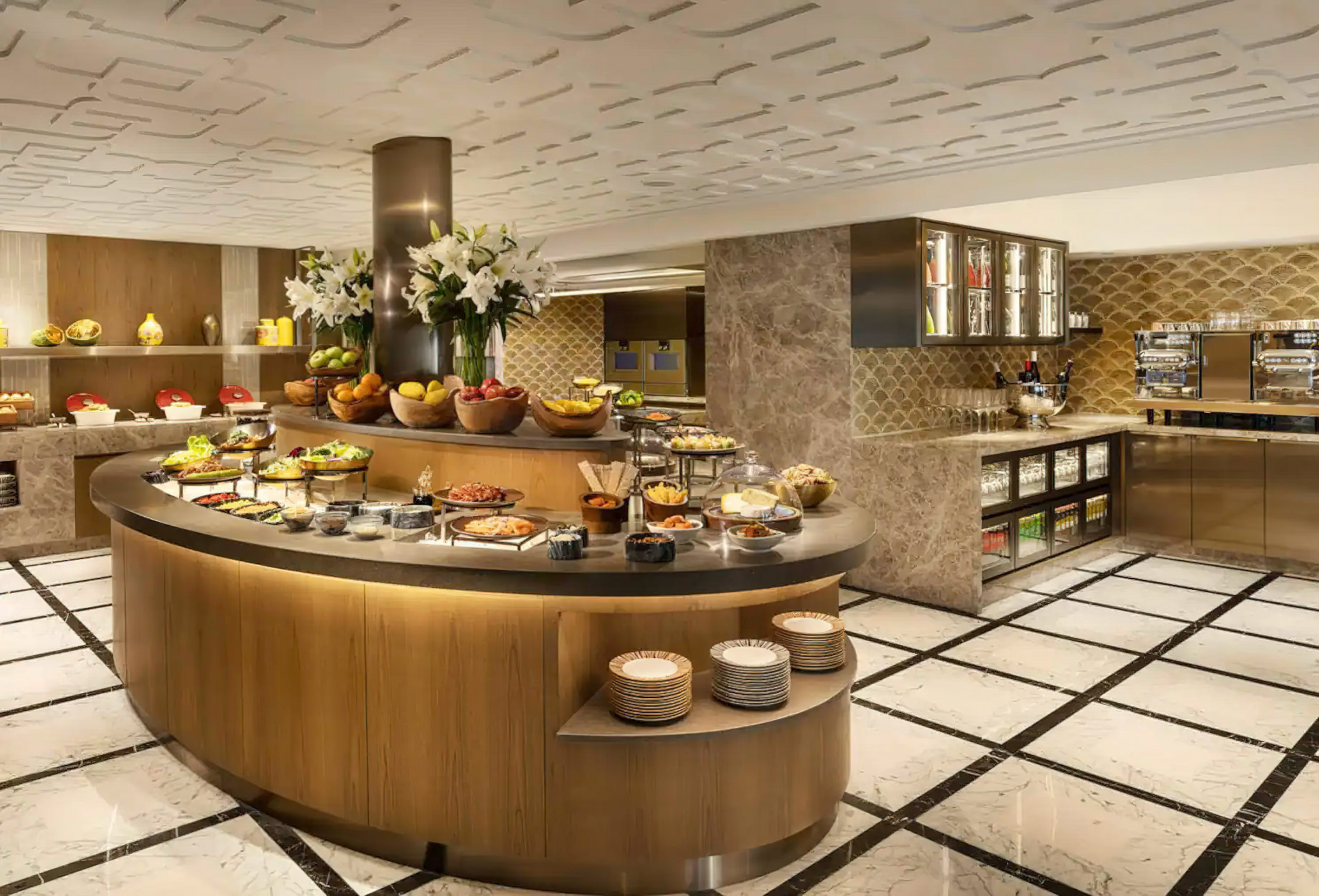 Mandarin Oriental, Hong Kong Hotel – Hong Kong, China – Club Buffet Area