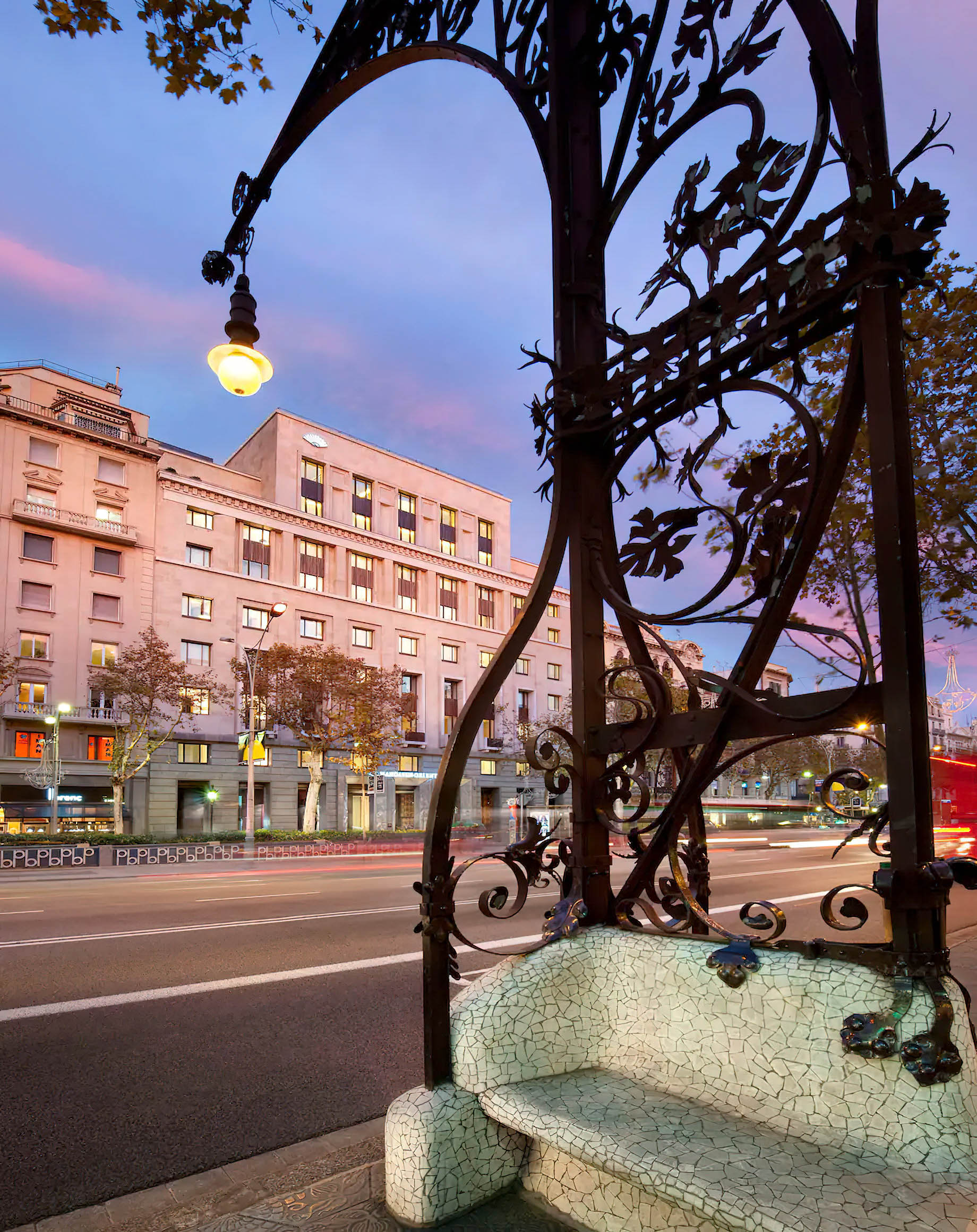 Mandarin Oriental, Barcelona Hotel – Barcelona, Spain – Exterior Hotel View Dusk