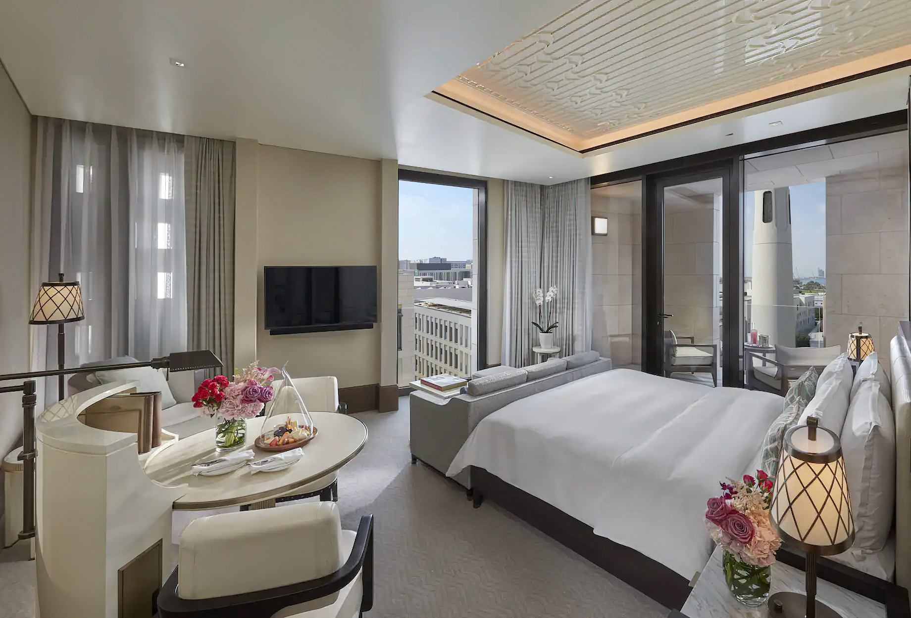 Mandarin Oriental, Doha Hotel – Doha, Qatar – Premier Suite Bedroom