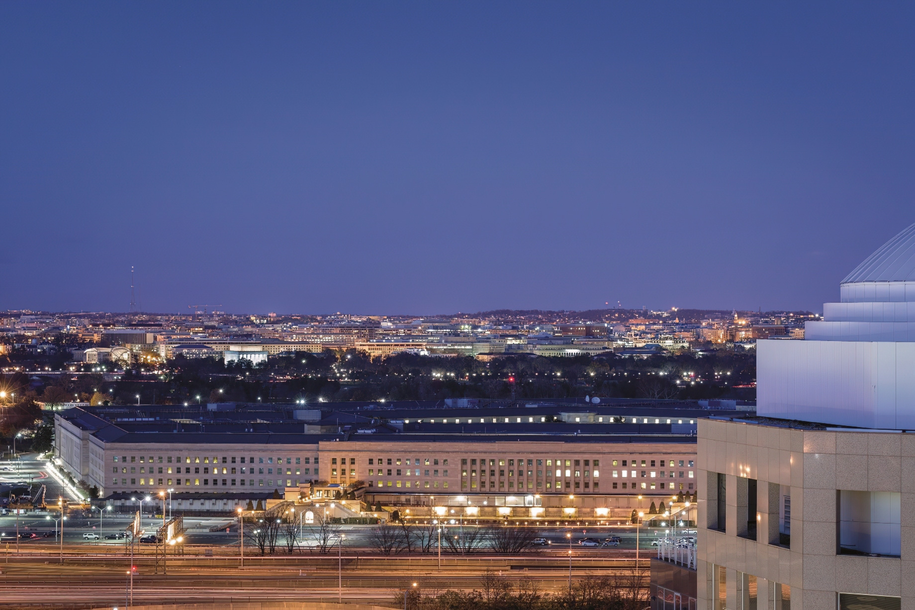 The Ritz-Carlton, Pentagon City Hotel – Arlington, VA, USA – Pentagon Night View