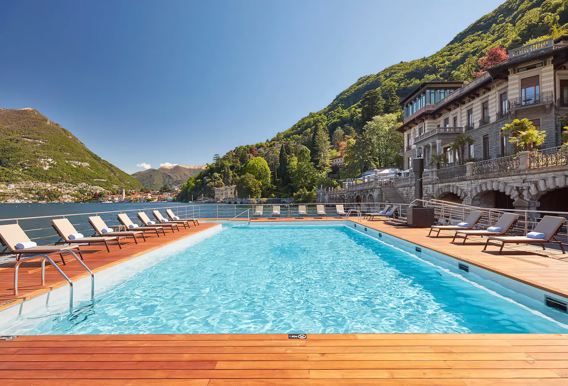 Mandarin Oriental, Lago di Como Hotel – Lake Como, Italy – Outdoor Pool Deck