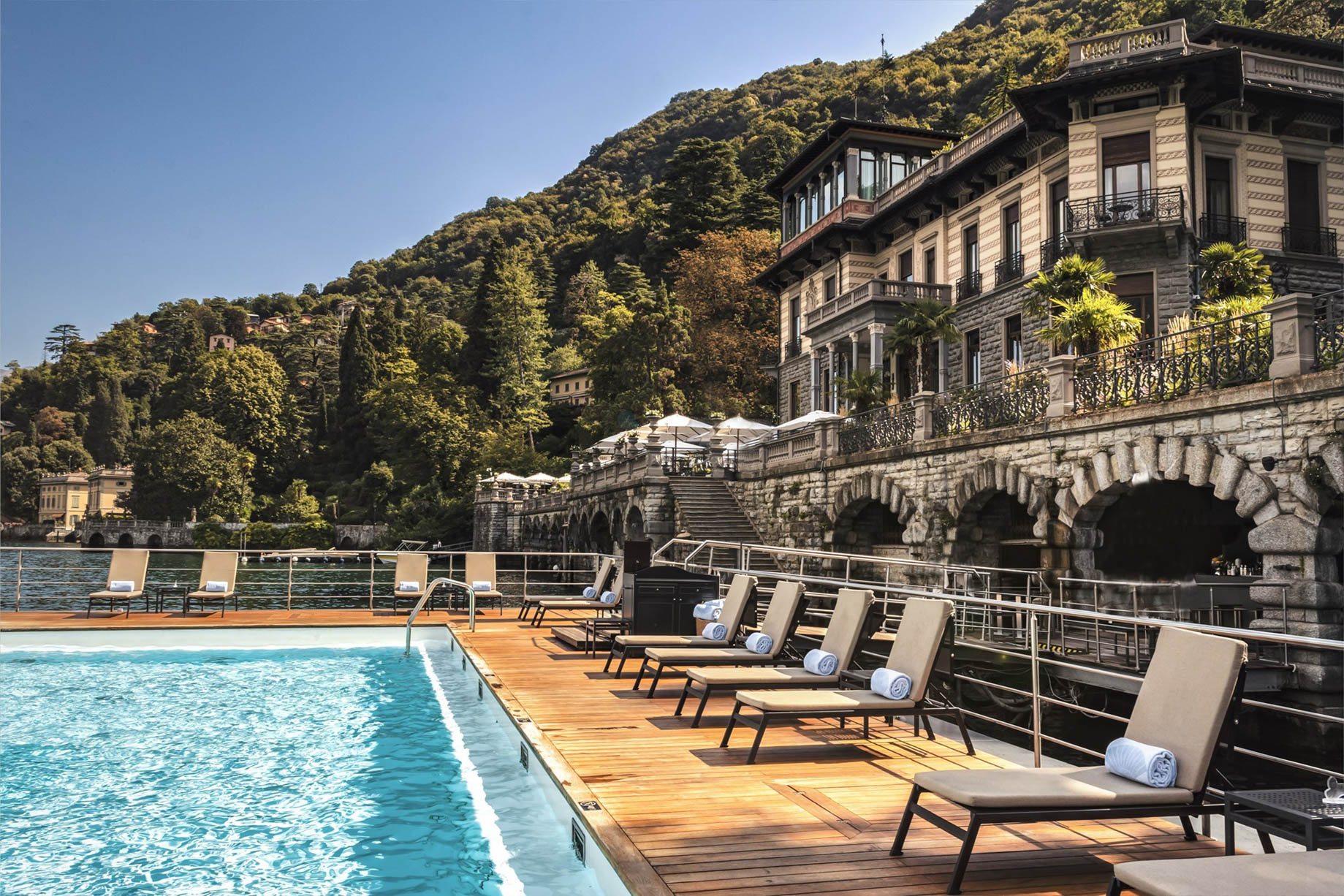 Mandarin Oriental, Lago di Como Hotel – Lake Como, Italy – Outdoor Pool Deck