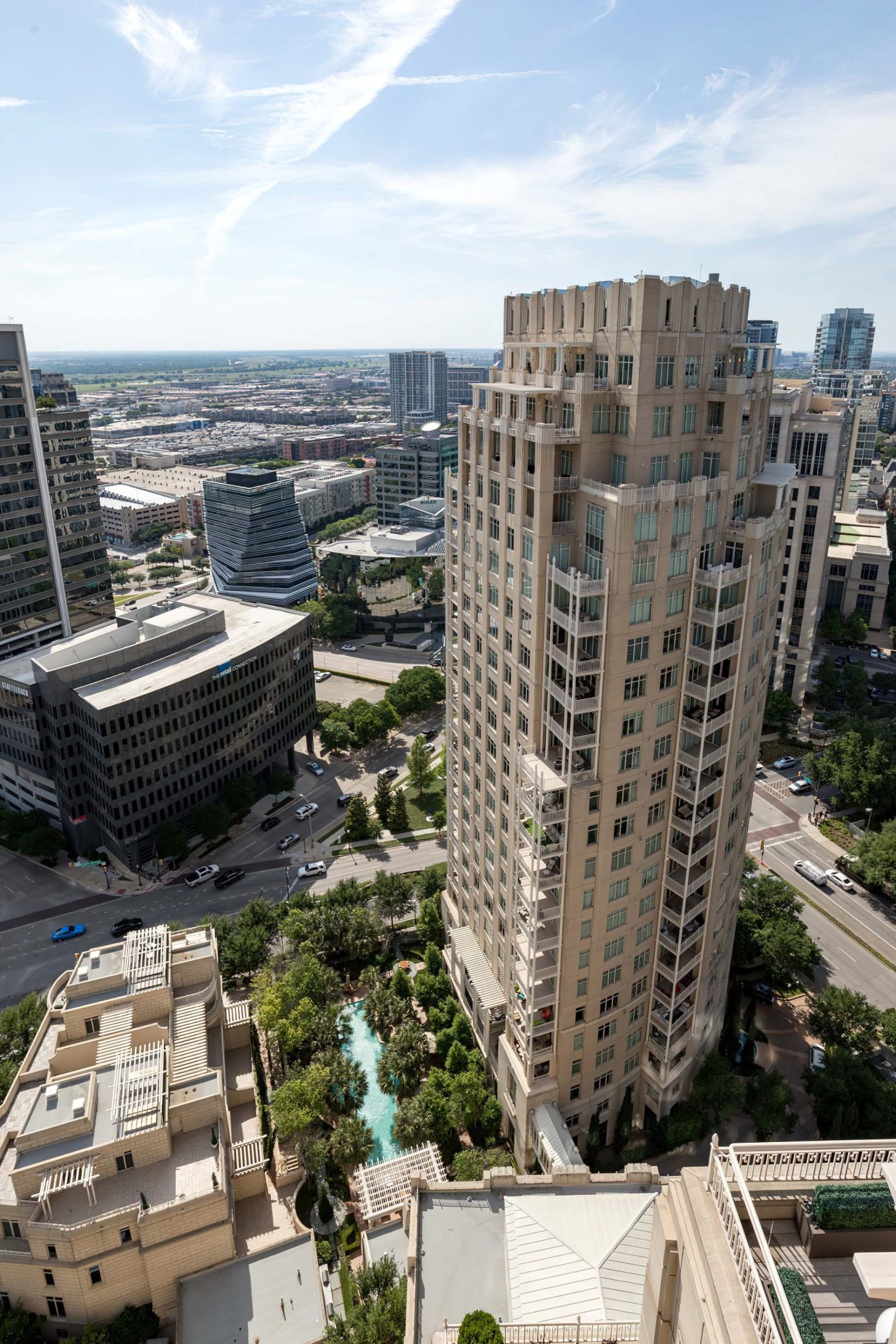 The Ritz-Carlton, Dallas Hotel – Dallas, TX, USA – Aerial Tower View