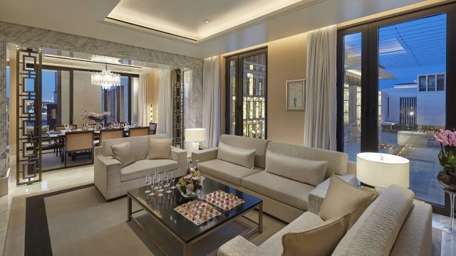 Mandarin Oriental, Doha Hotel - Doha, Qatar - Two Bedroom Baraha Suite Sitting Room