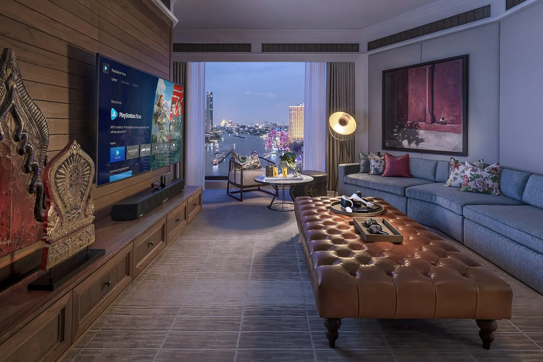 Mandarin Oriental, Bangkok Hotel - Bangkok, Thailand - Oriental Two Bedroom Suite Entertainment Room