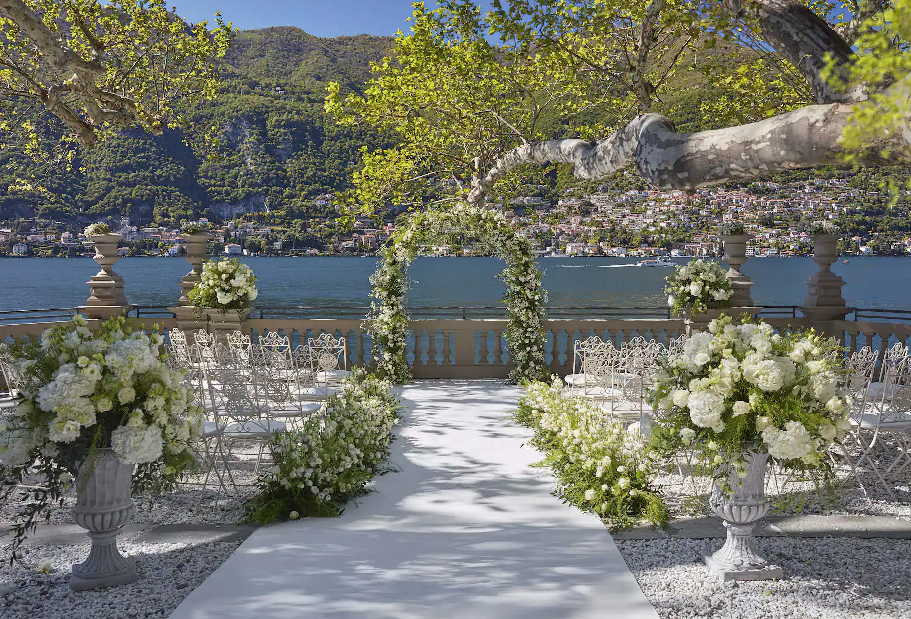 Mandarin Oriental, Lago di Como Hotel – Lake Como, Italy – Exterior Ampitheatre Wedding