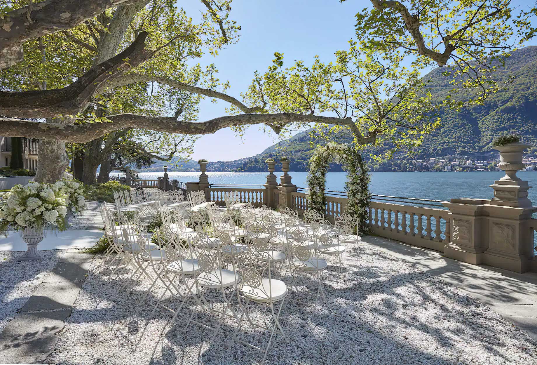 Mandarin Oriental, Lago di Como Hotel - Lake Como, Italy - Exterior Ampitheatre Wedding