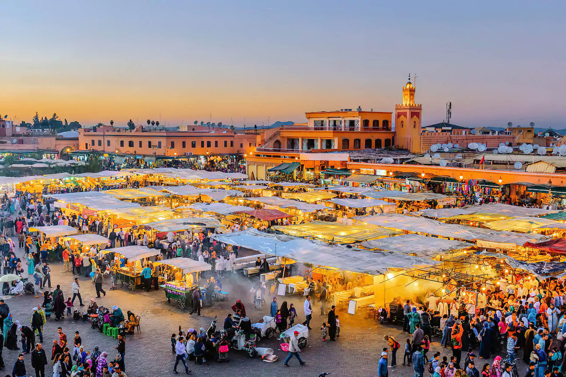 Mandarin Oriental, Marrakech Hotel - Marrakech, Morocco - Marrakech Market Sunset