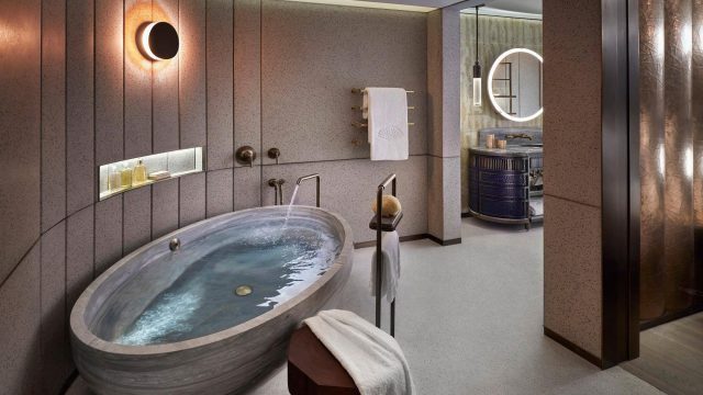 The Landmark Mandarin Oriental, Hong Kong Hotel - Hong Kong, China - Entertainment Suite Bathroom