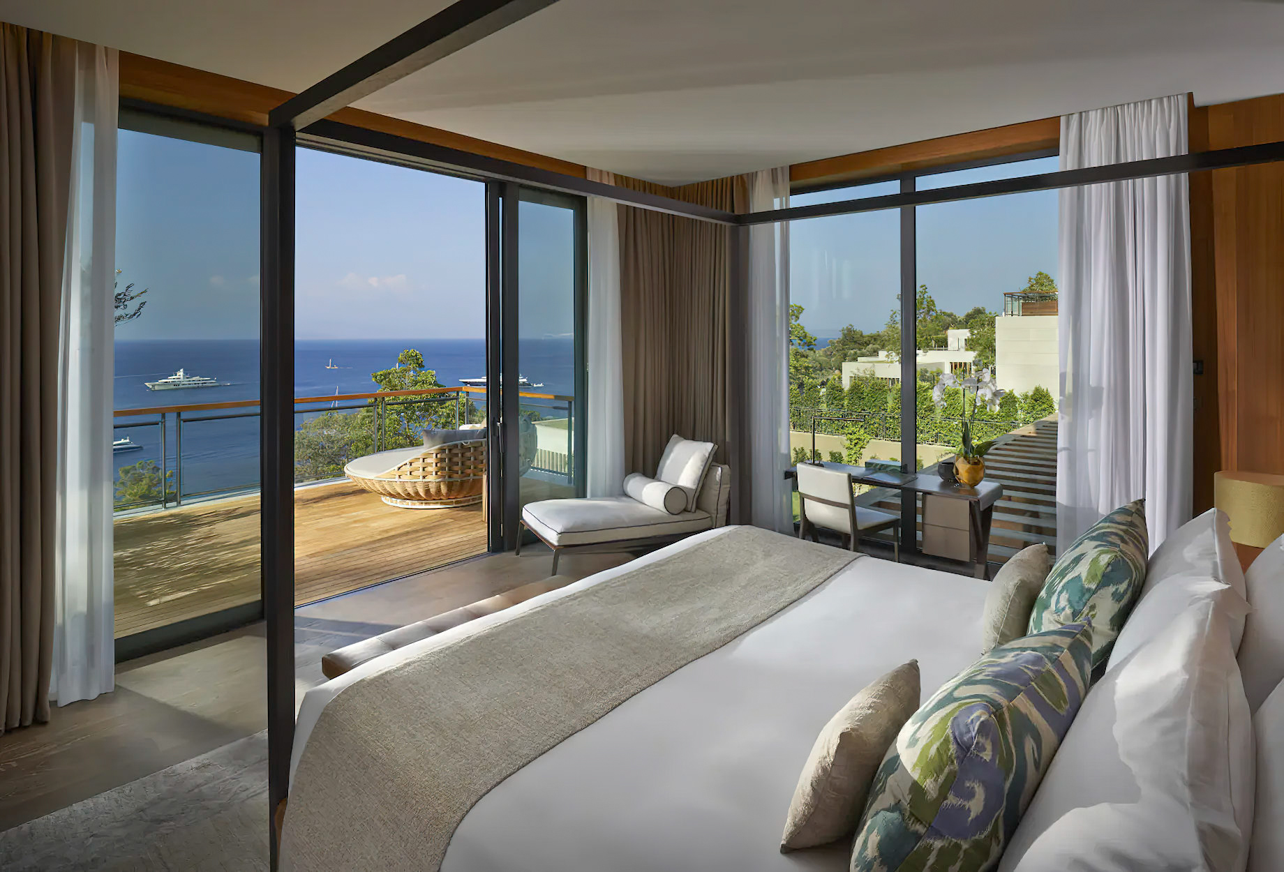 Mandarin Oriental, Bodrum Hotel – Bodrum, Turkey – Mandarin Villa Bedroom Ocean View