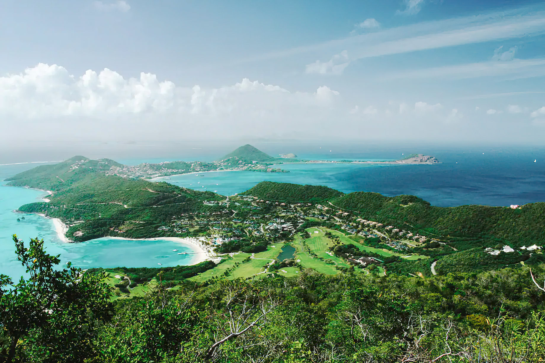 Mandarin Oriental, Canouan Island Resort – Saint Vincent and the Grenadines – Island Aerial View