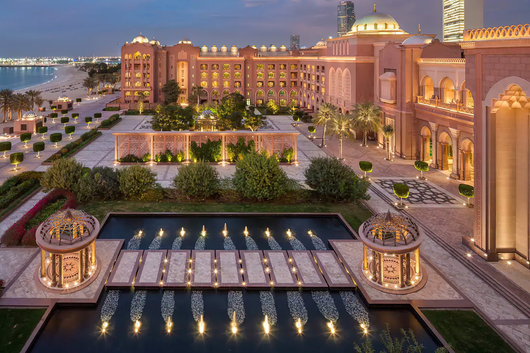 Emirates Palace Abu Dhabi Hotel – Abu Dhabi, UAE – Ballroom Terrace Palace View