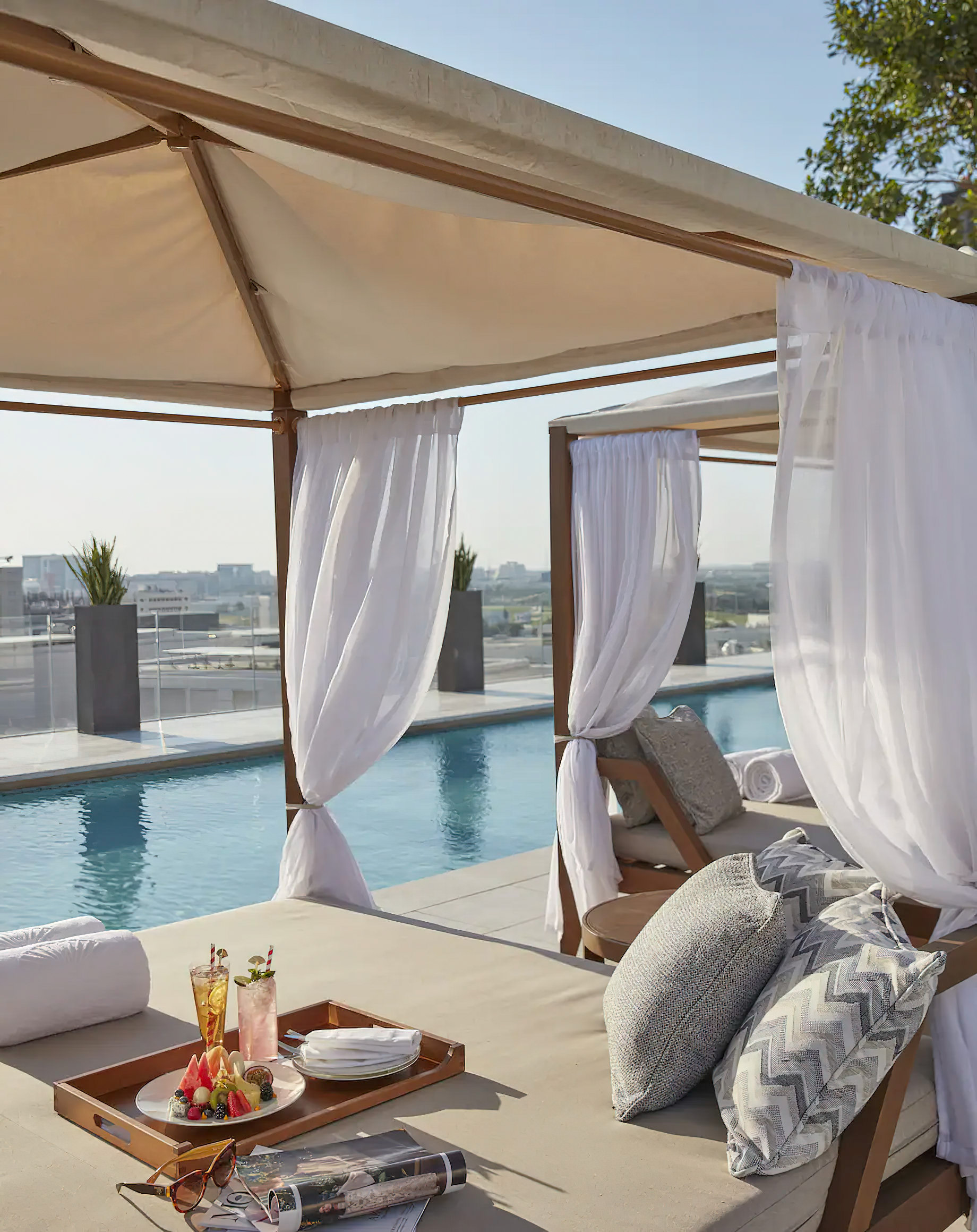 Mandarin Oriental, Doha Hotel - Doha, Qatar - Outdoor Pool Cabana