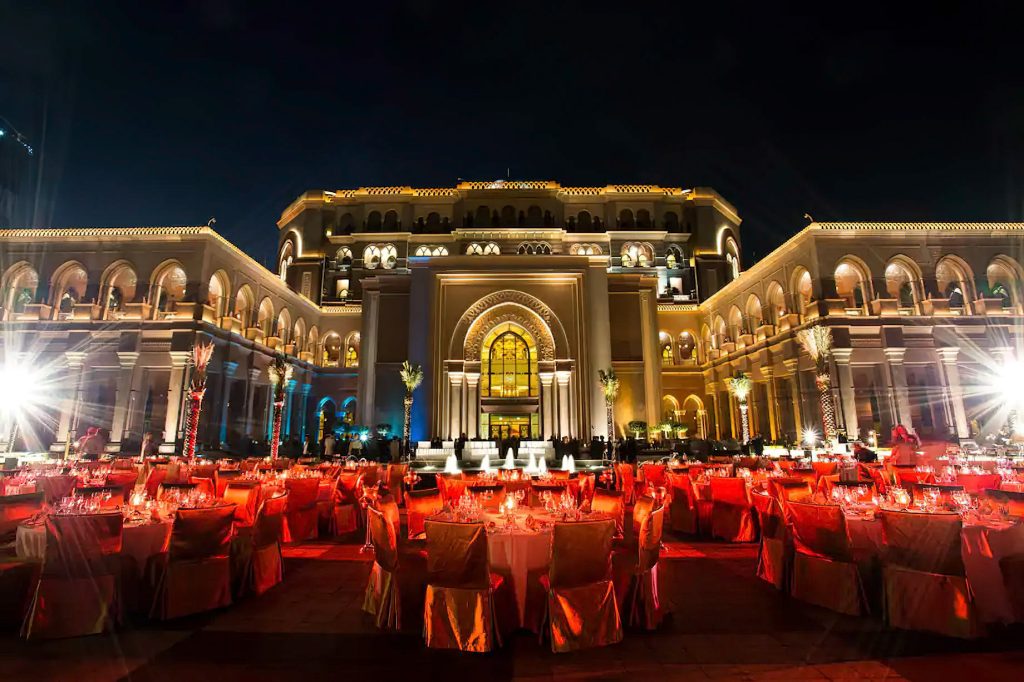 Emirates Palace Abu Dhabi Hotel - Abu Dhabi, UAE - Palace Terrace Dinner Night