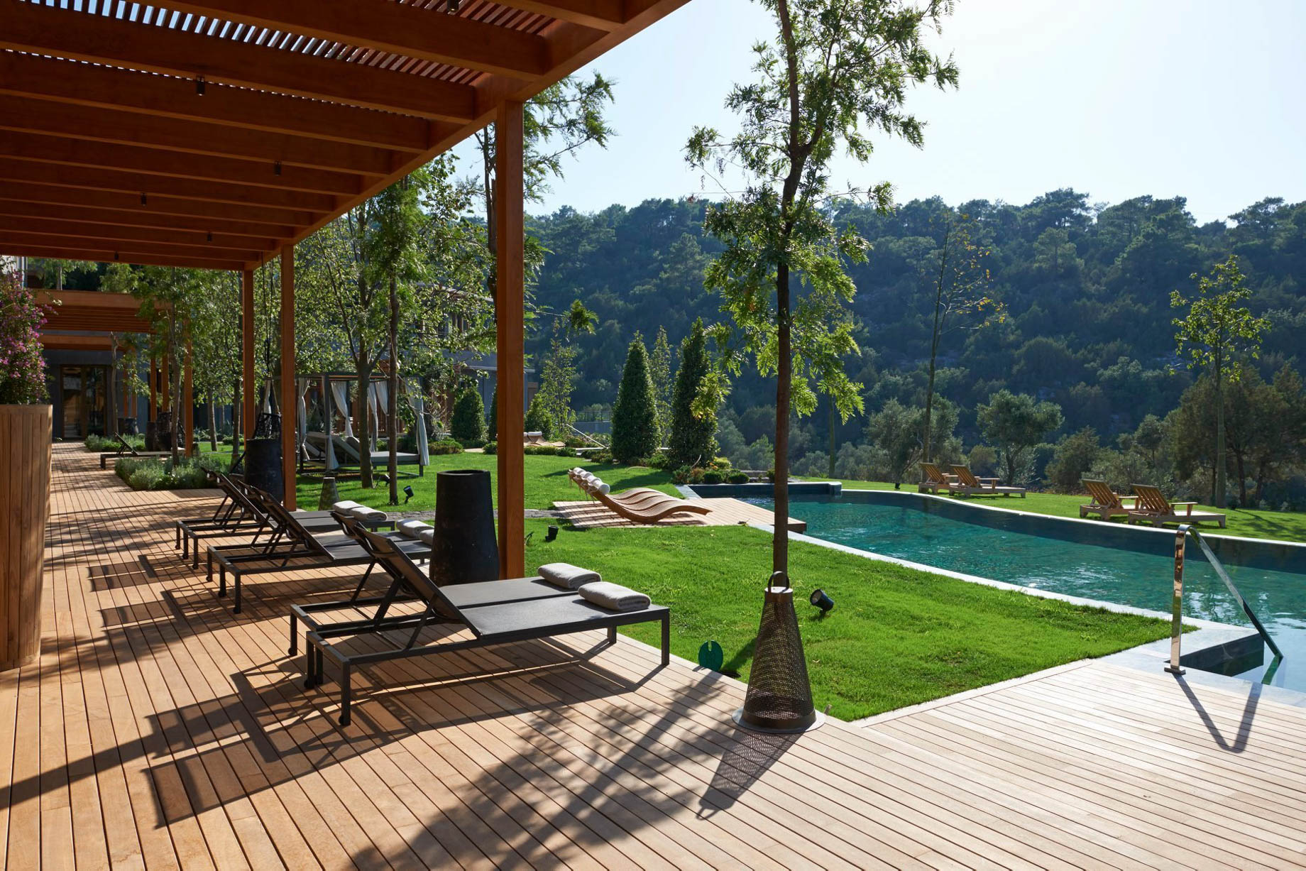 Mandarin Oriental, Bodrum Hotel – Bodrum, Turkey – Spa Pavilion Exterior Pool Deck