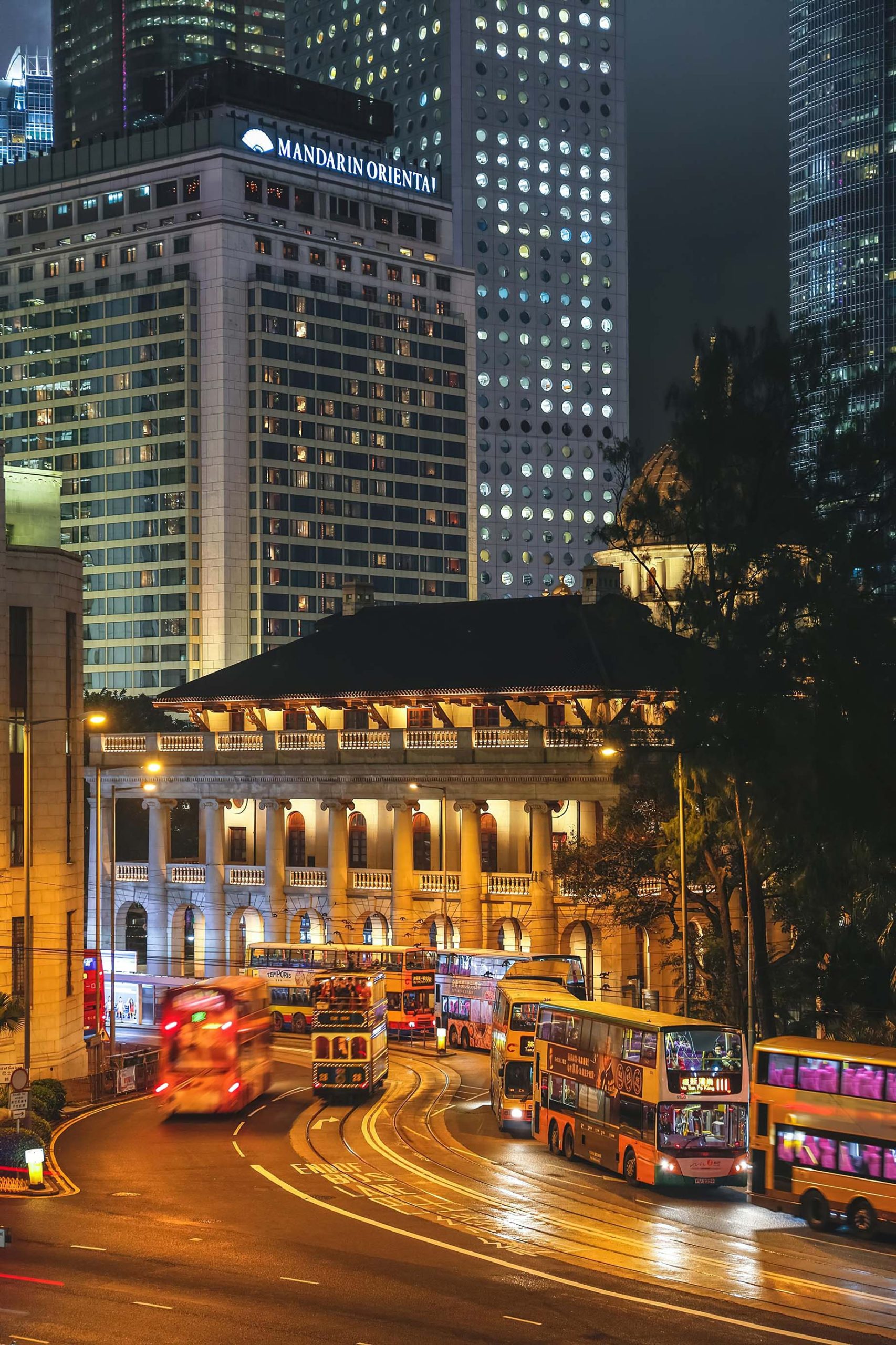 Mandarin Oriental, Hong Kong Hotel – Hong Kong, China – Hotel Street View Night